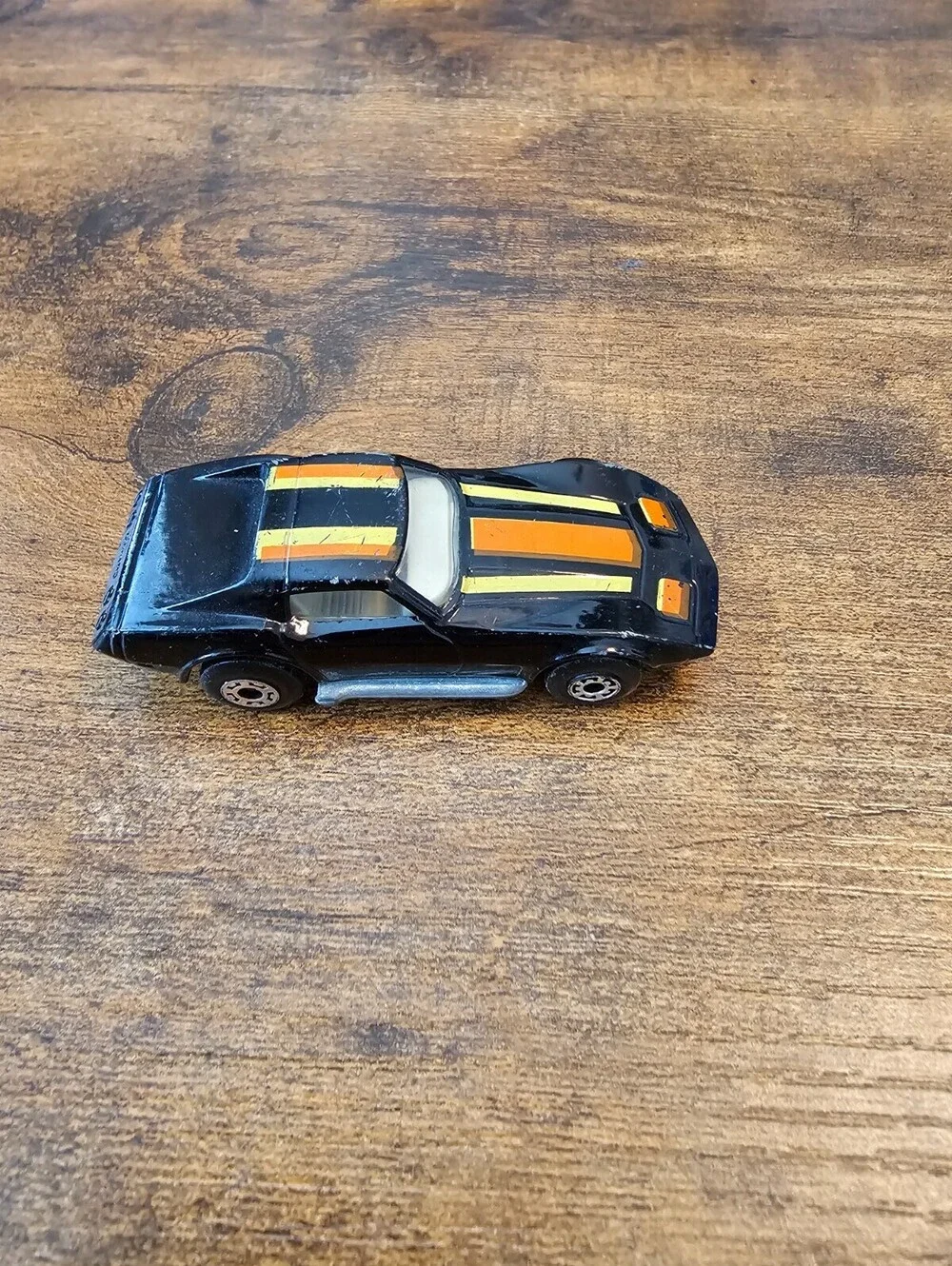 Vintage 1979 Matchbox Superfast No. 62 Chevrolet Corvette Black Orange